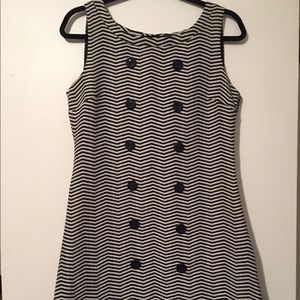 🖤 Ben Sherman Mod Chevron Mini Dress Size Medium